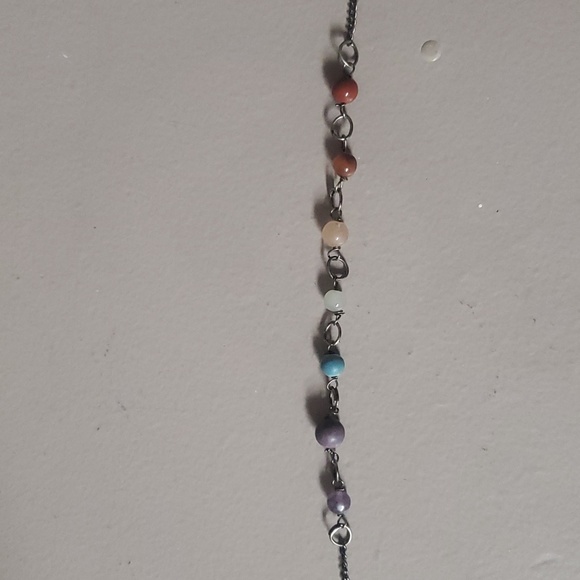 7 Chakra and Rose Quarts Star Pendalum/Bracelet - Picture 2 of 5